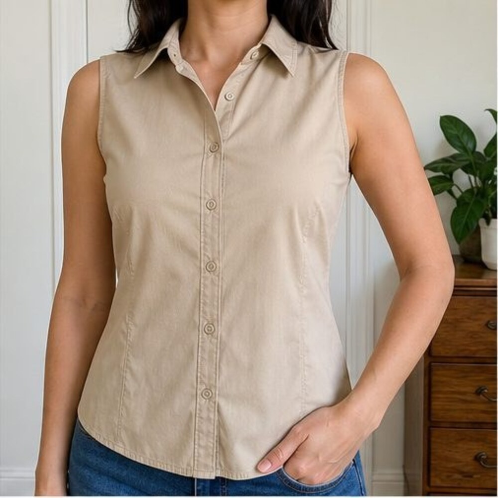 Sand Ruffle Blouse - Picture 2 of 6